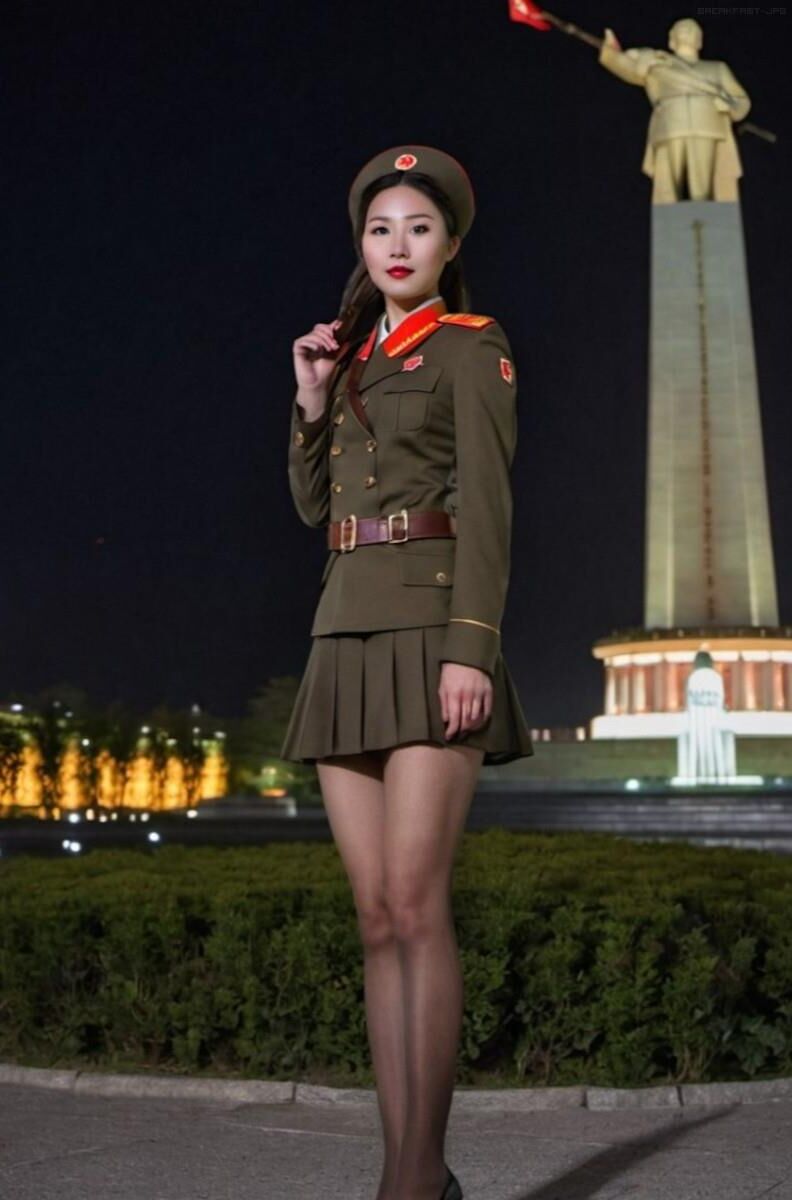 Amateur Nordkoreanische Mädchen Uniform Beine Nylon Fetisch Strumpfhosen