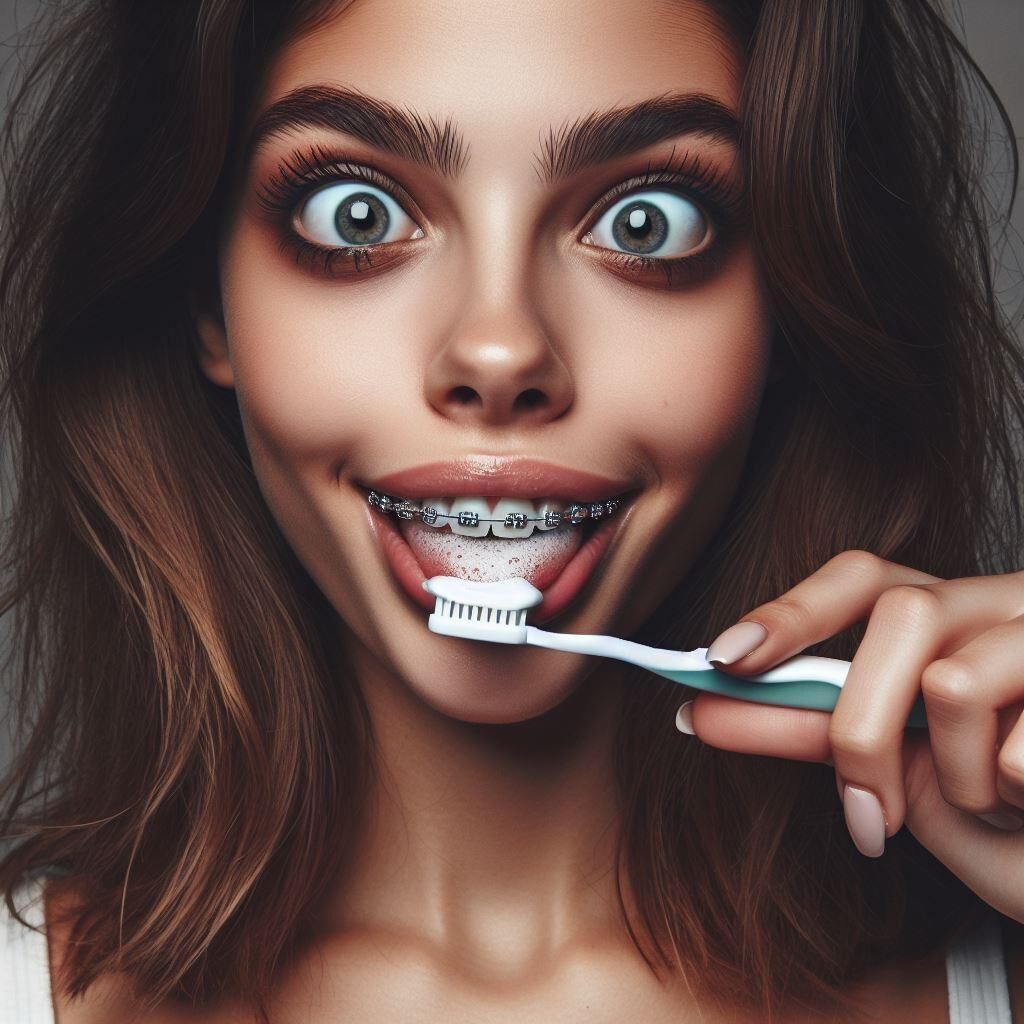 AI Braces Fetish lindos dientes boca el sueño del ortodoncista adolescentes