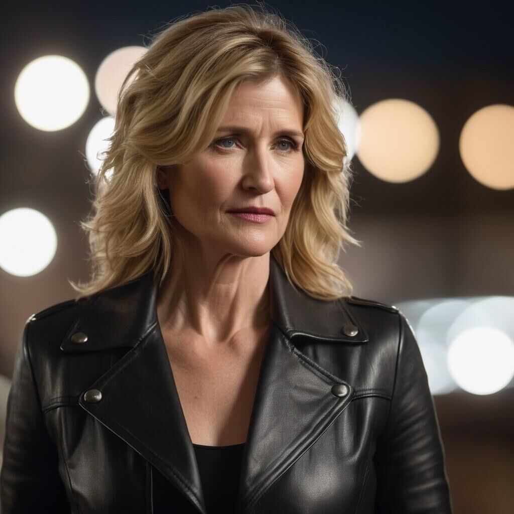 A.I. Laura Dern en cuir