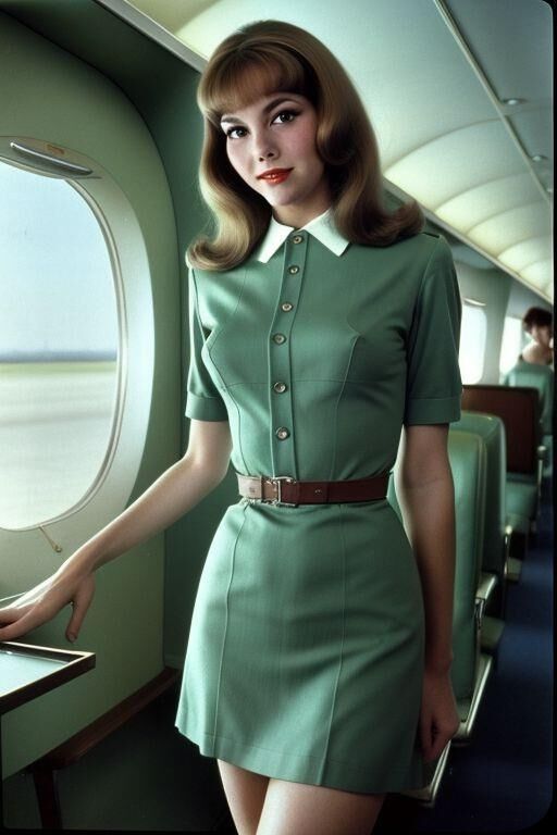 AI 1960s stewardesses