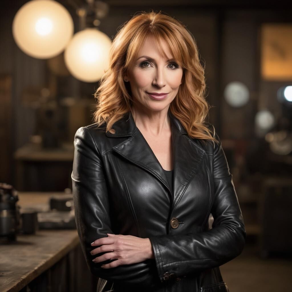 IA Kari Byron em couro