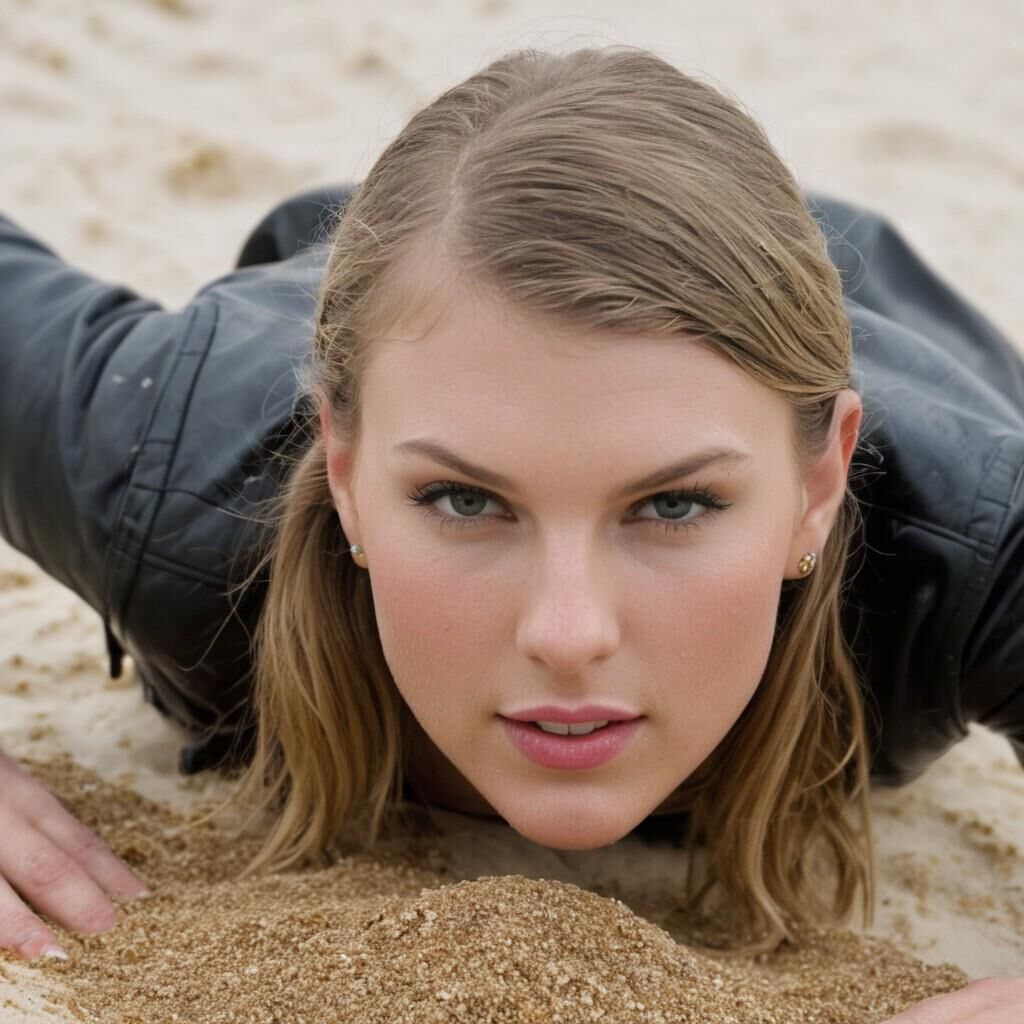 A.I. Taylor Swift in Leder auf den Bahamas