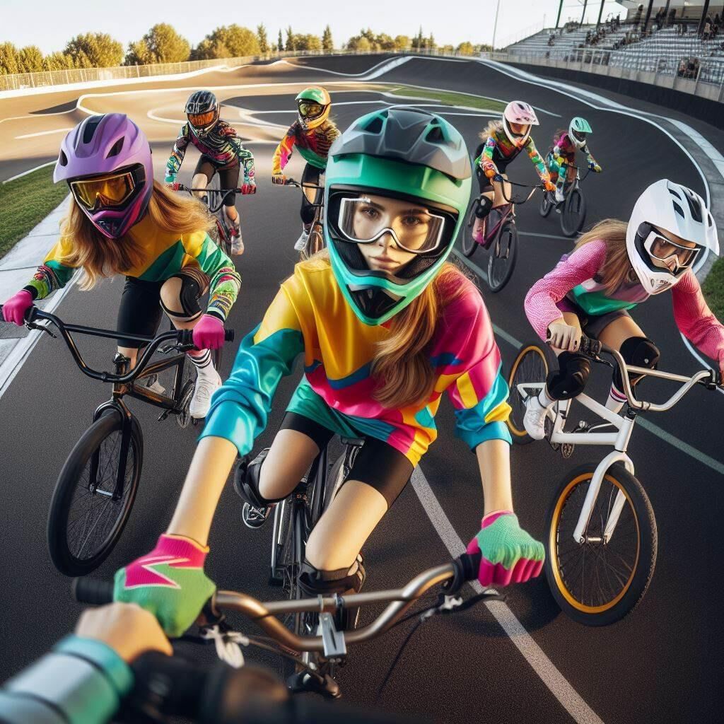 Garotas de IA praticando esportes