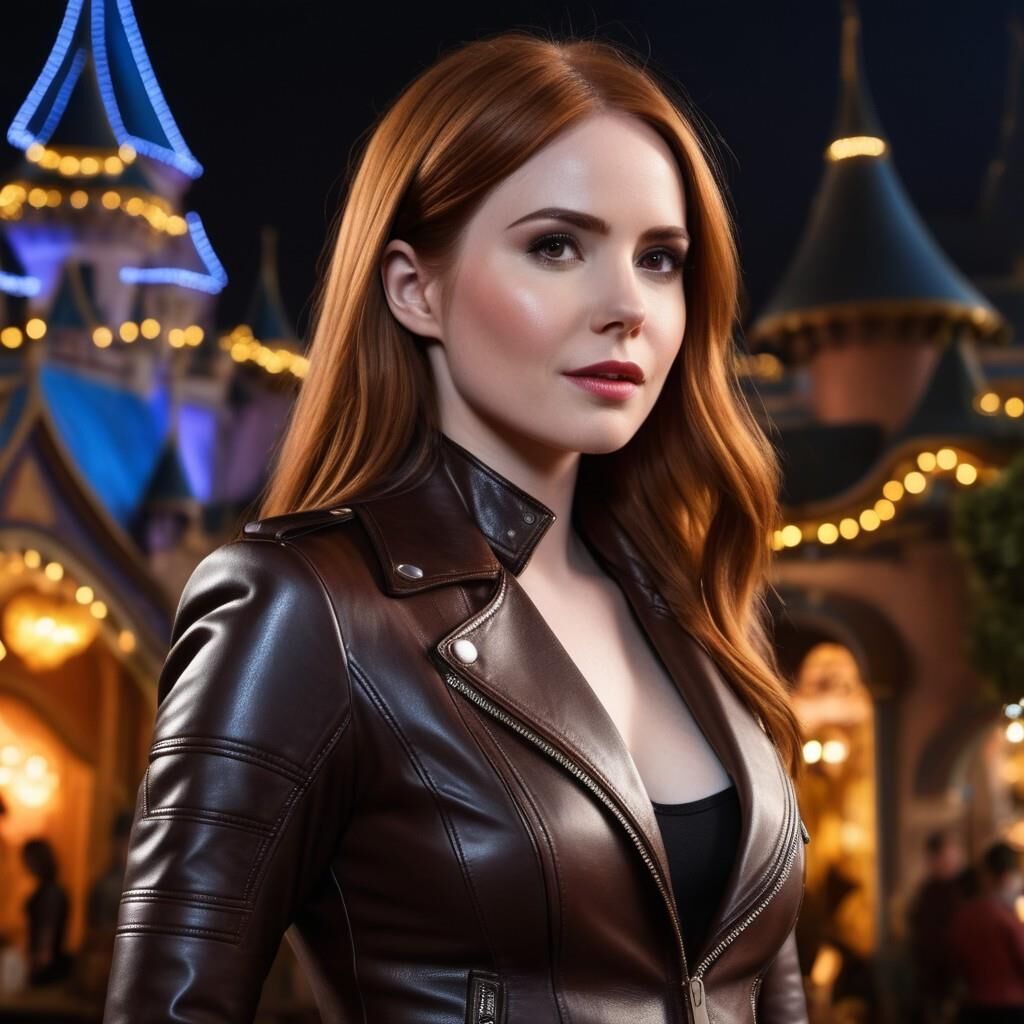 A.I. Karen Gillan en cuir