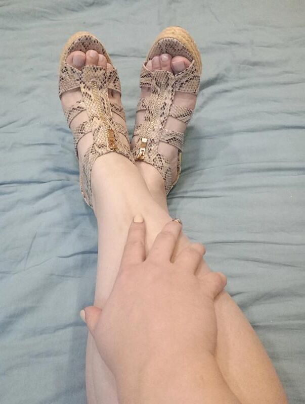 Feet with shoes for fap 