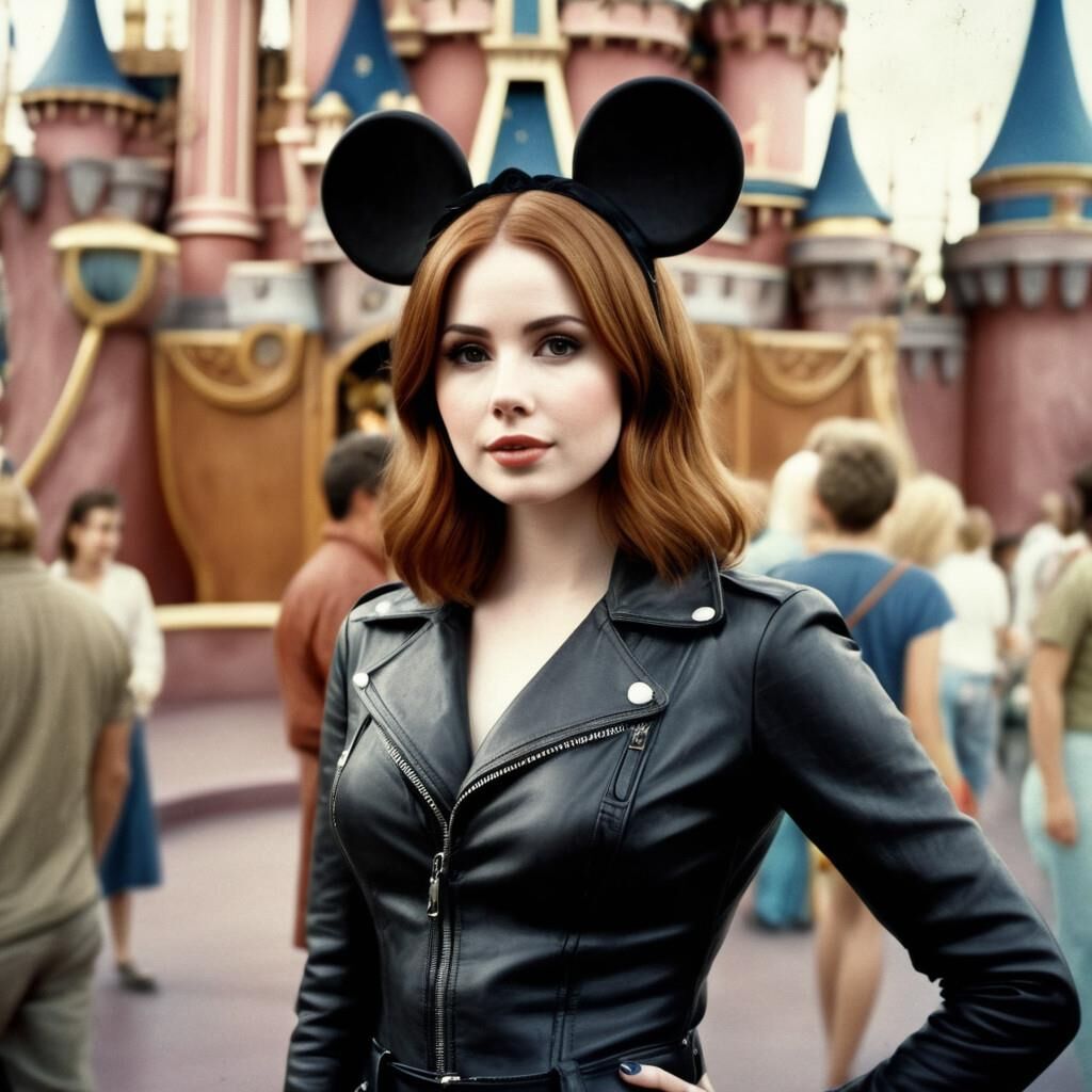 A.I. Karen Gillan en cuir