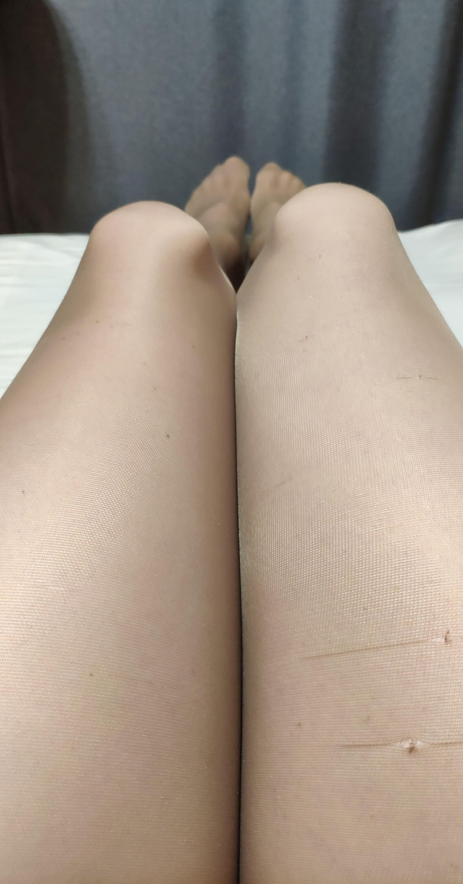 My legs in pantyhose