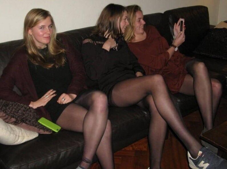 Black pantyhose sluts 