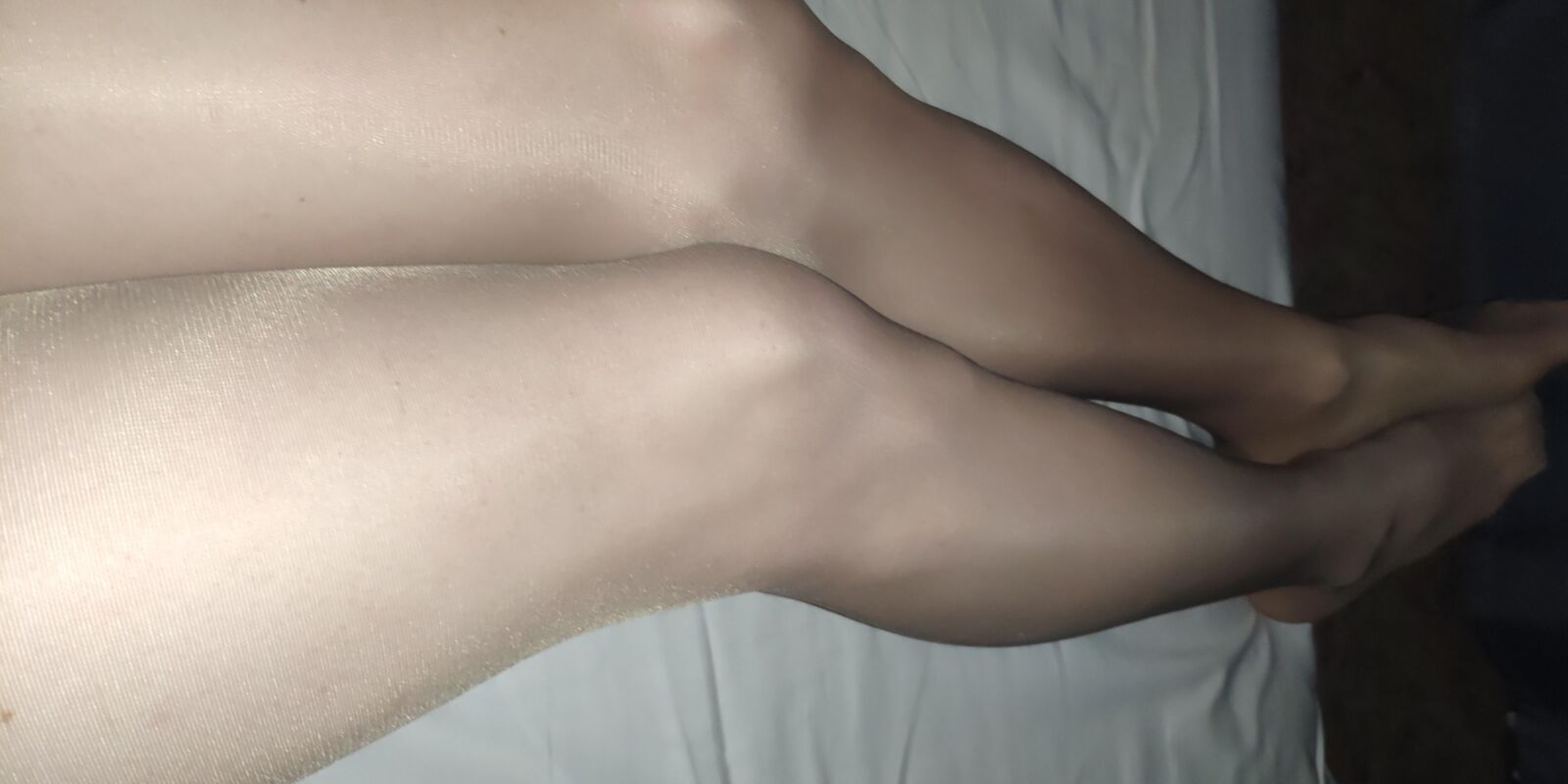 My legs in pantyhose