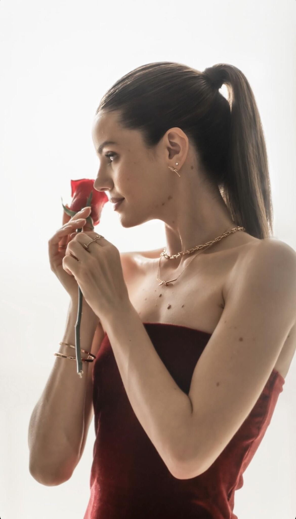 Femmes avec de beaux grains de beauté