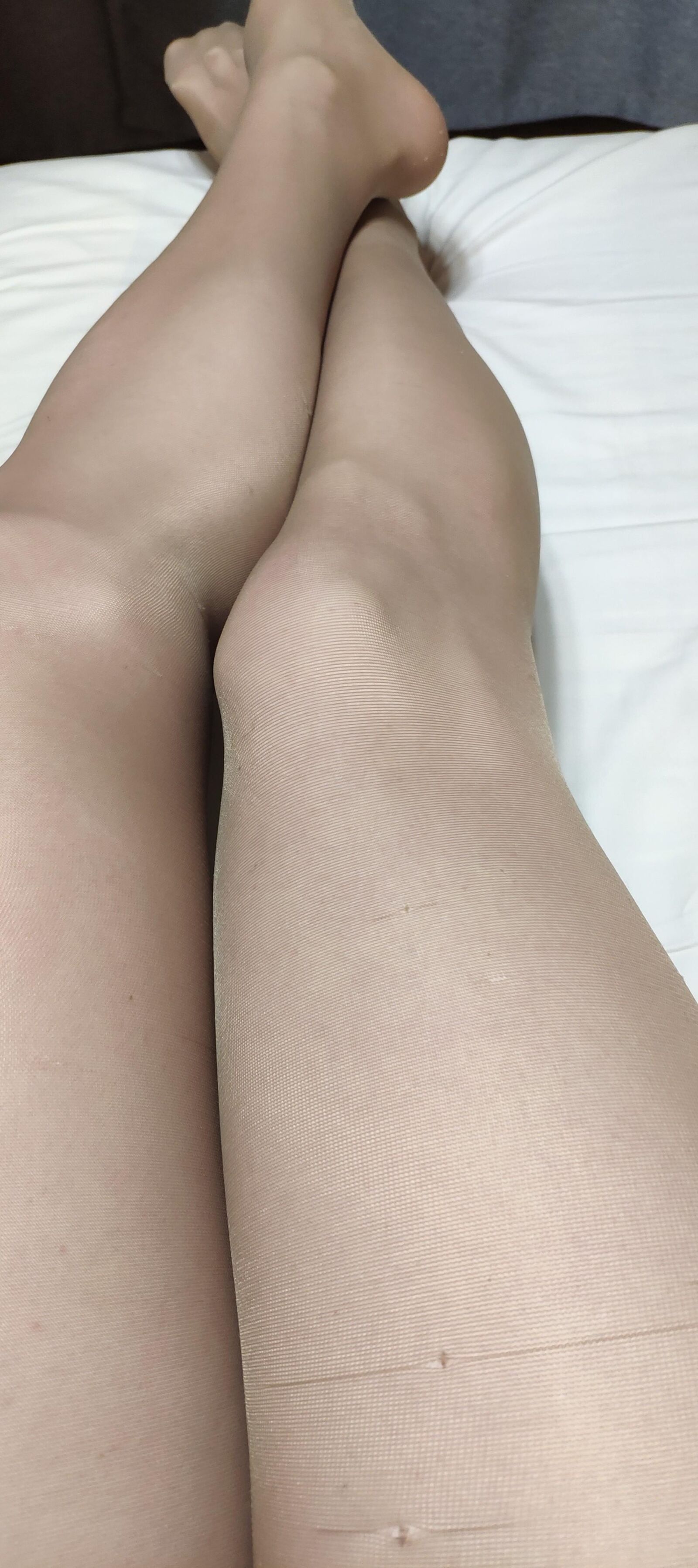 My legs in pantyhose