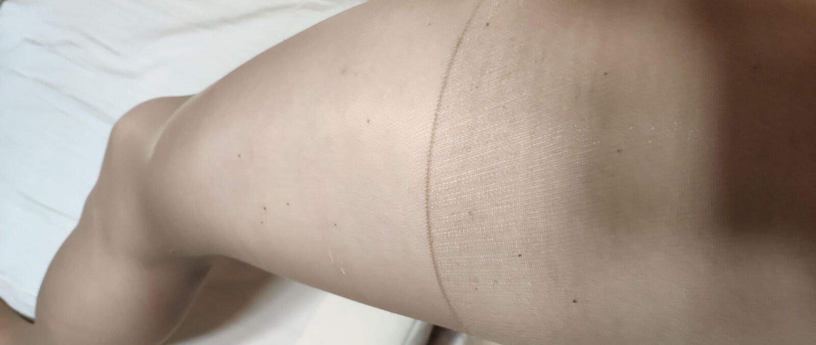 My legs in pantyhose