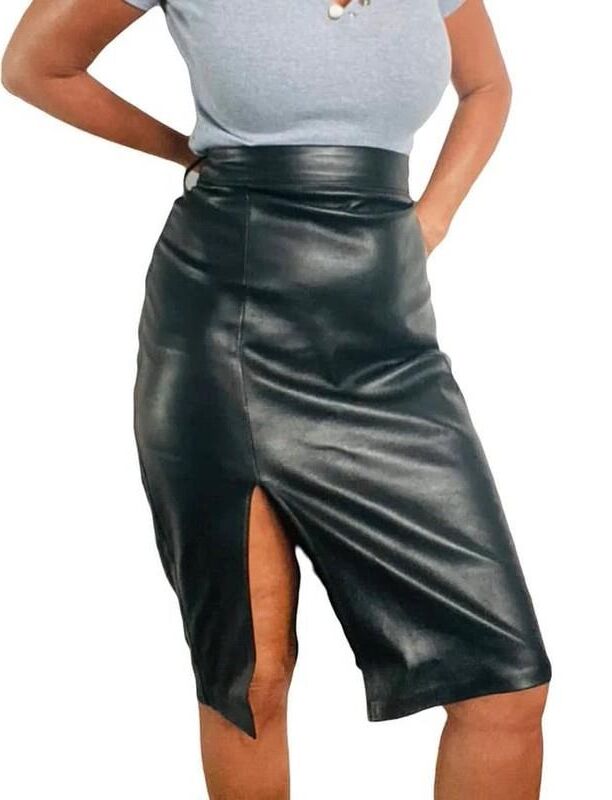 Ladies In Leather skirts are so hot 