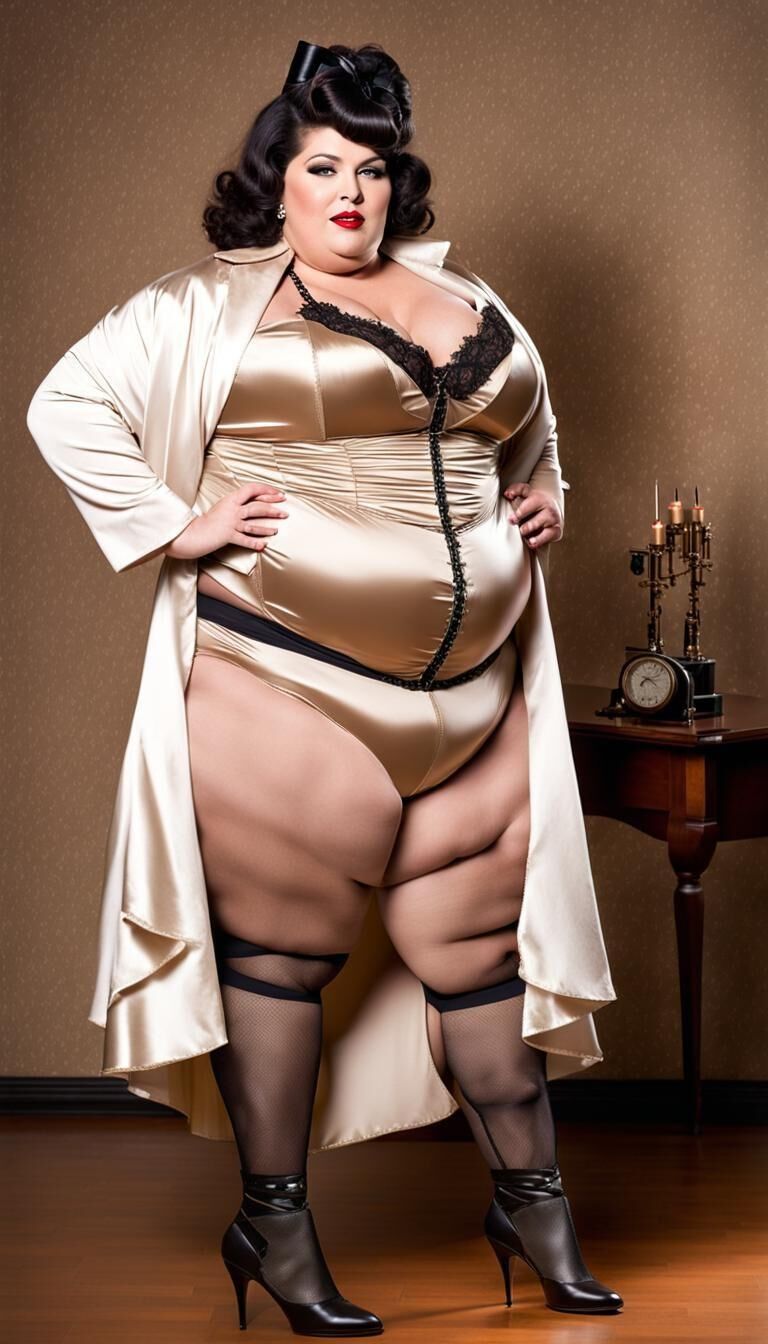 SSBBW in Dessous