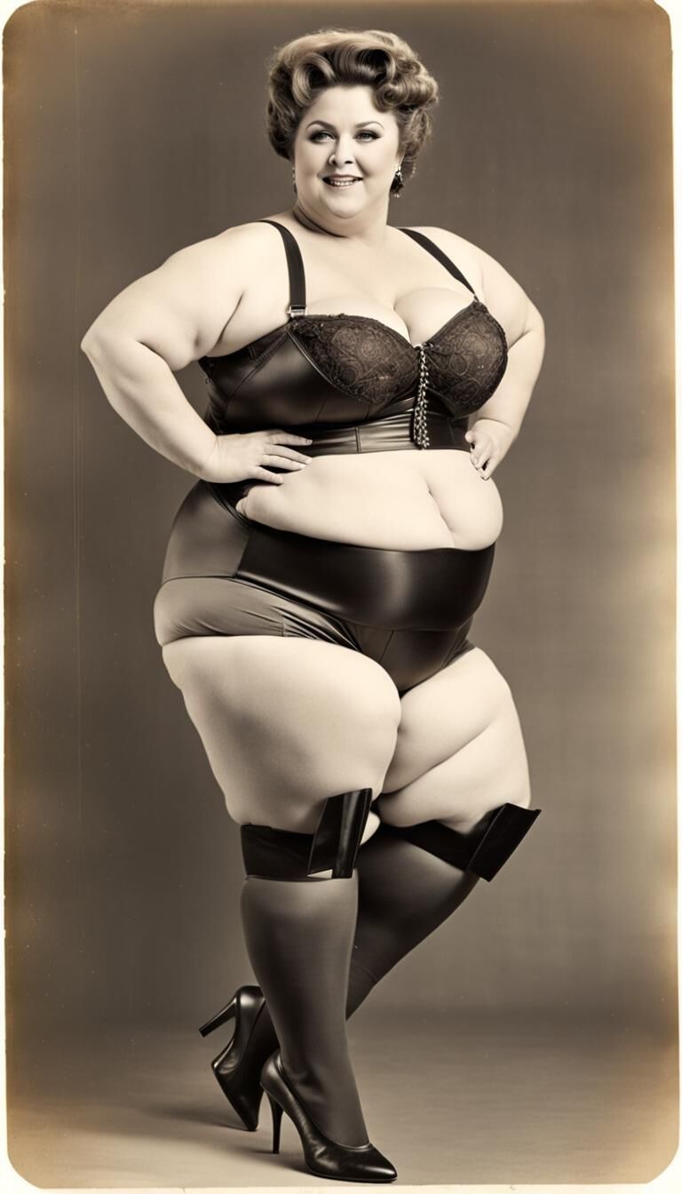 SSBBW in Dessous