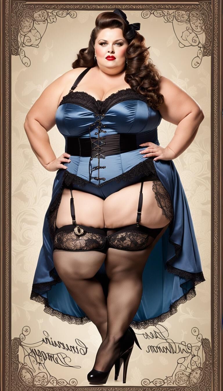 SSBBW in Dessous