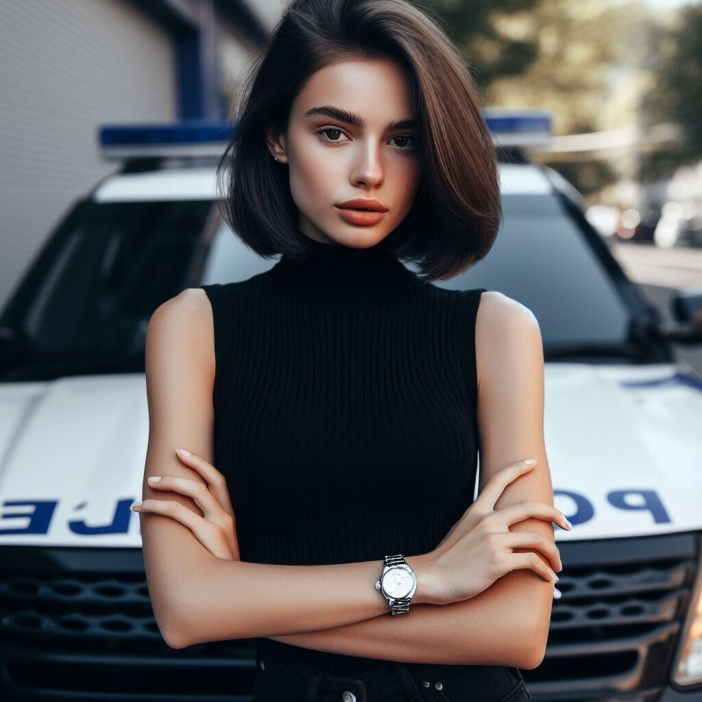 Officers wearing sleeveless turtlenecks and metal watches 