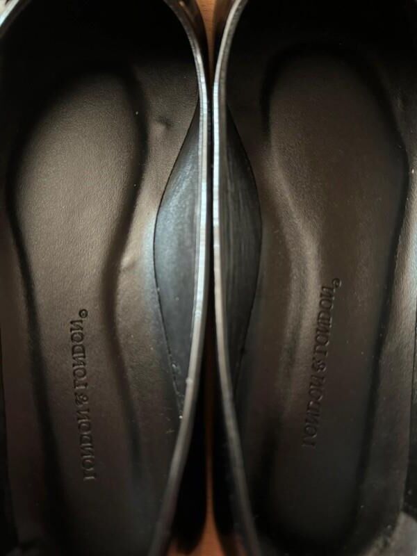 Worn ballerinas 