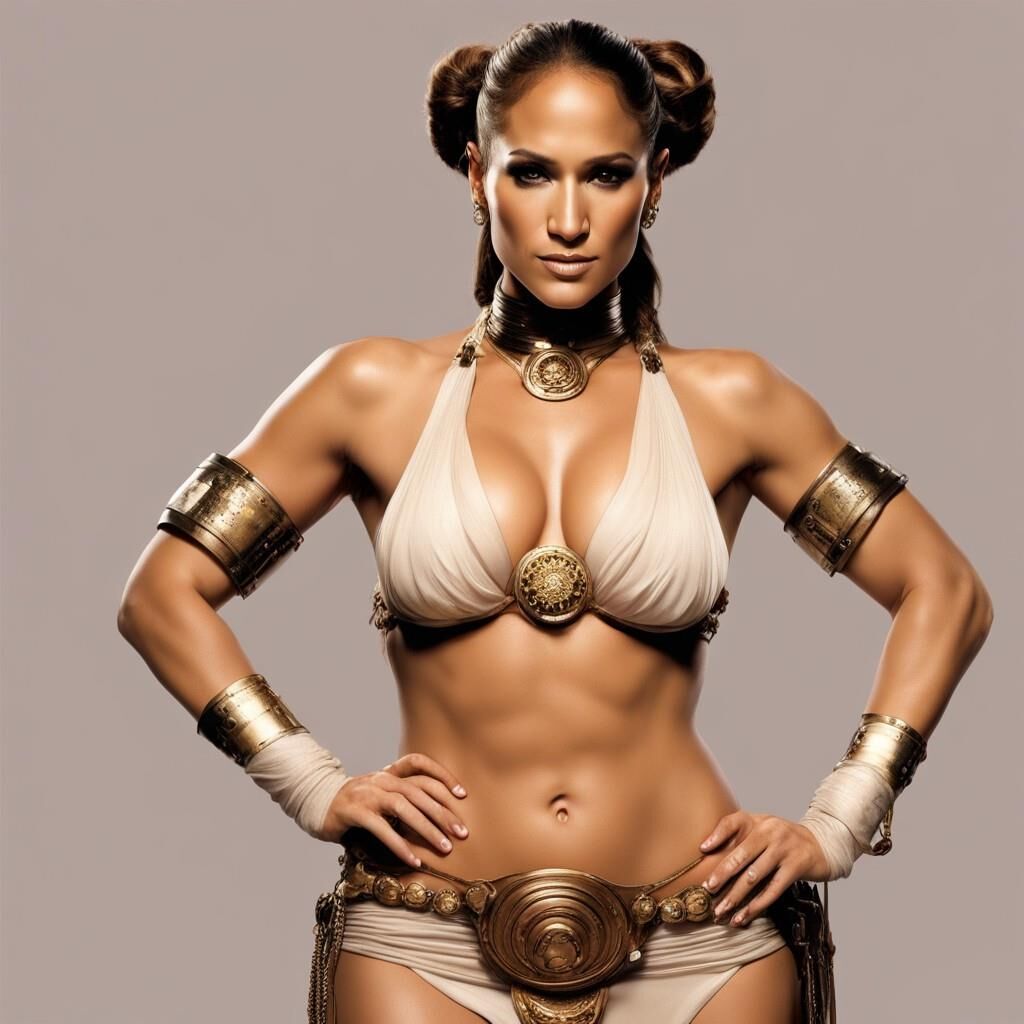 AI – Promi-Sklavin Leia Cosplay