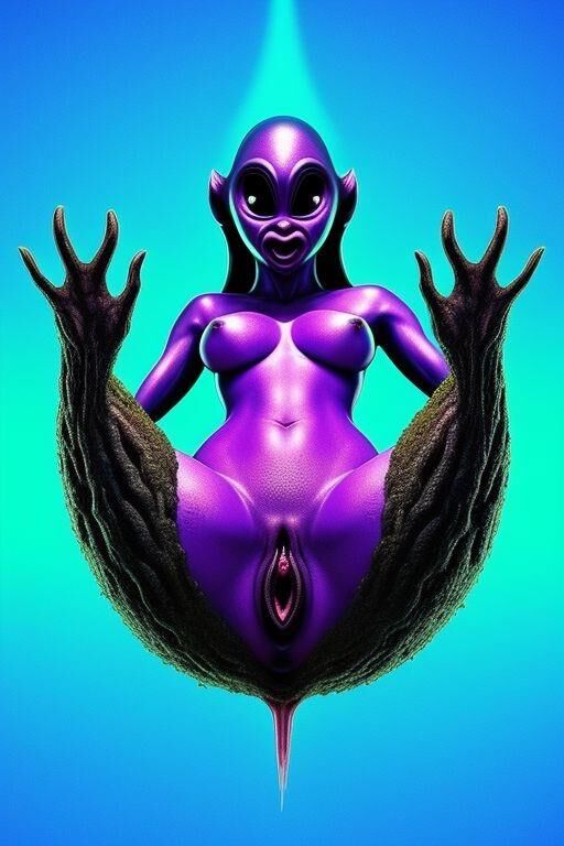 Alien pussy from across the Galaxy