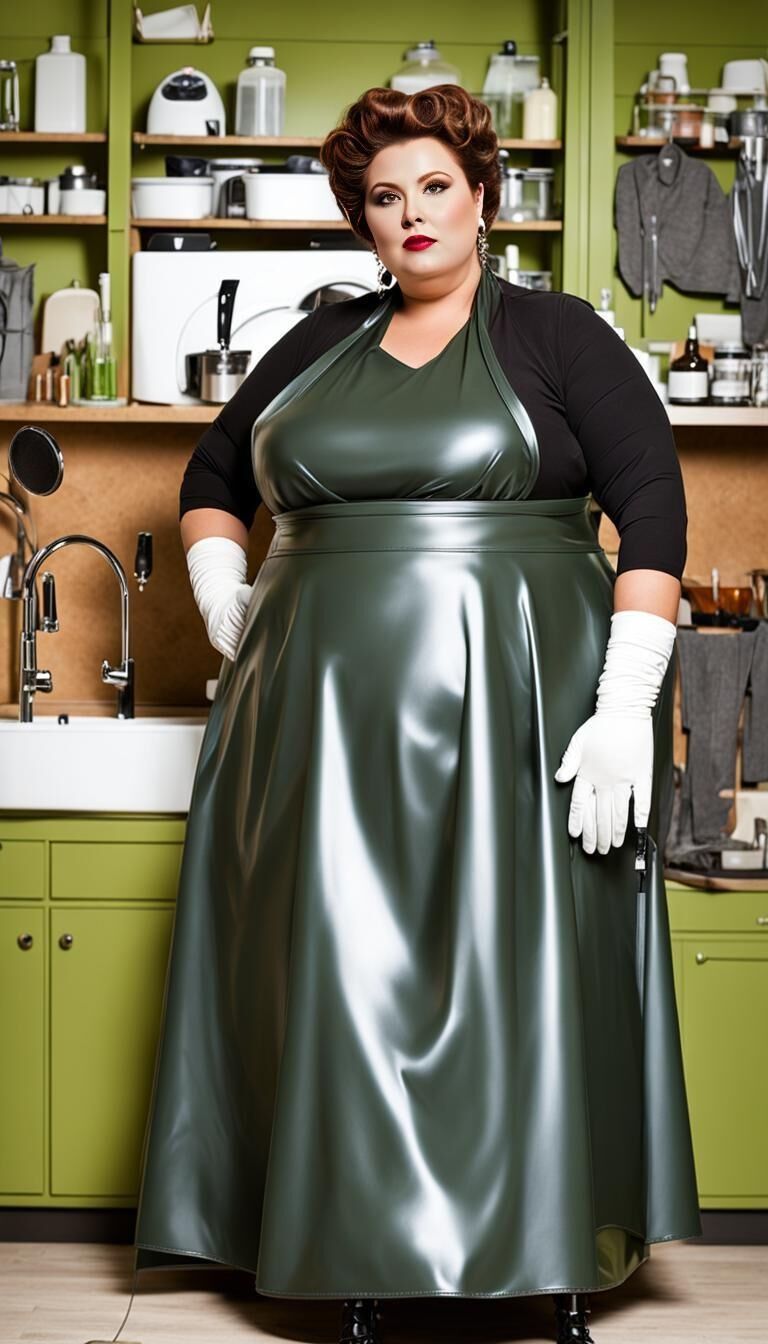 SSBBW Latexschürze