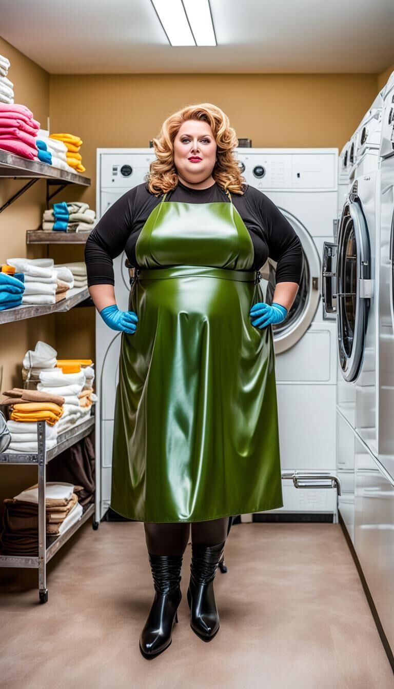 SSBBW Latexschürze