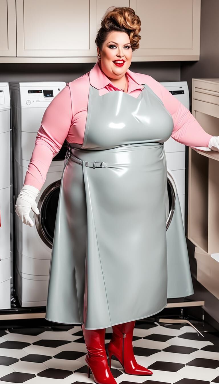 SSBBW Latexschürze