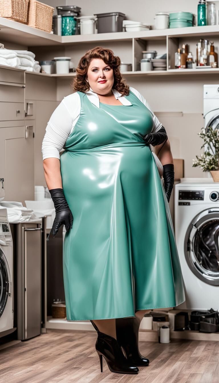 SSBBW Latexschürze