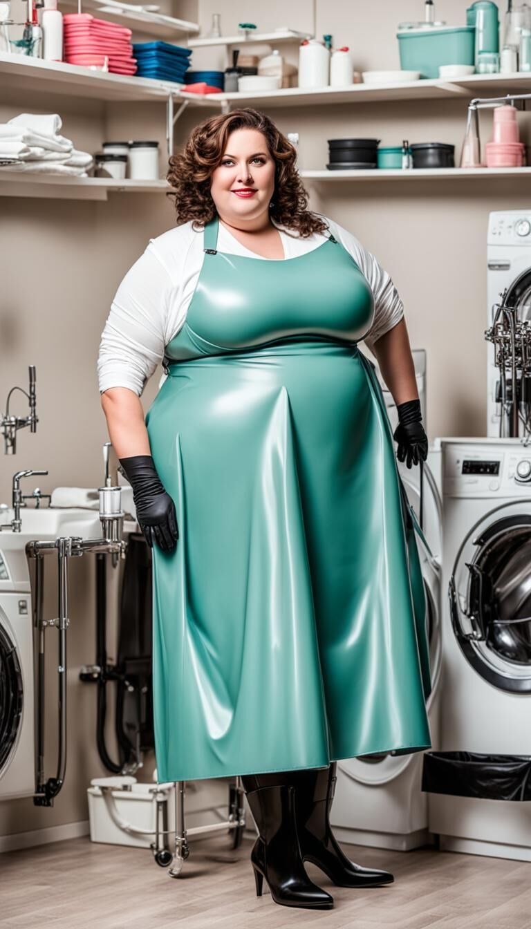 SSBBW Latexschürze