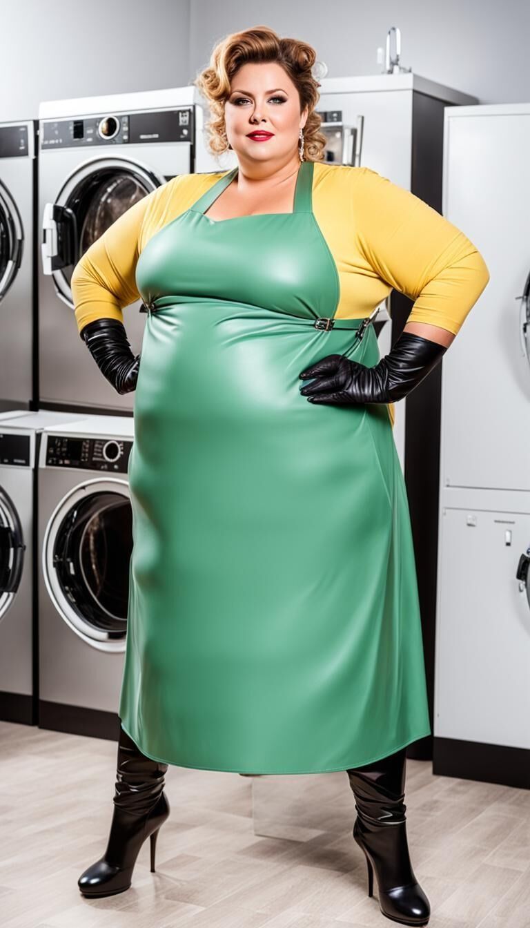 SSBBW Latexschürze