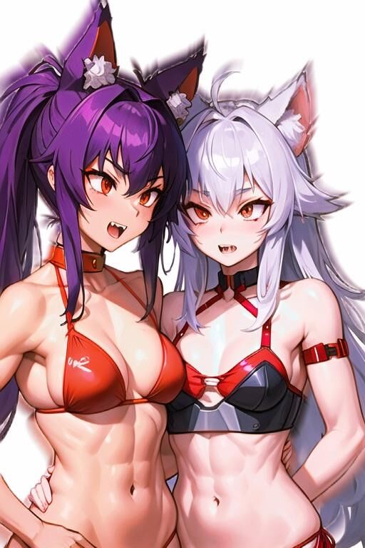 Bunny and Wolf ai girls 