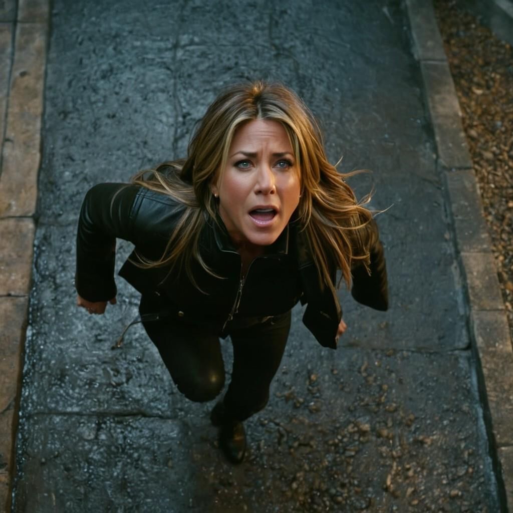 A.I. Jennifer Aniston dans Cauchemar en cuir