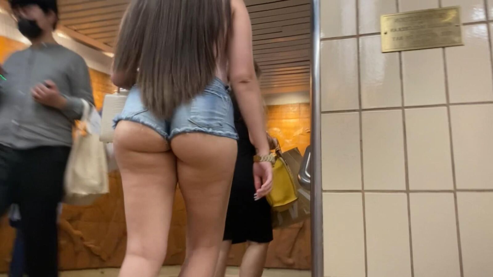 Sincero Bunda Grande Bochechas Jean Shorts