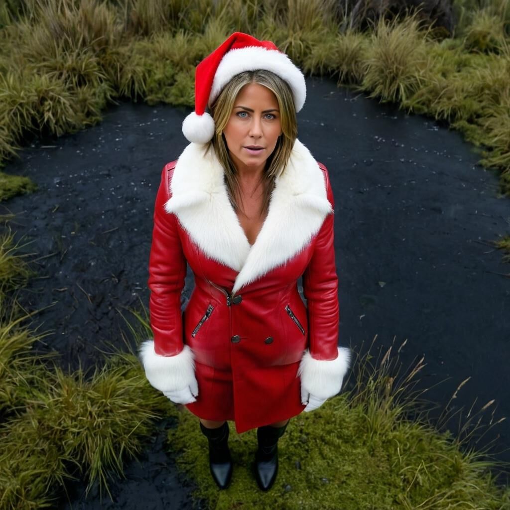 A.I. Jennifer Aniston dans le rôle de Leather Christmasbabe