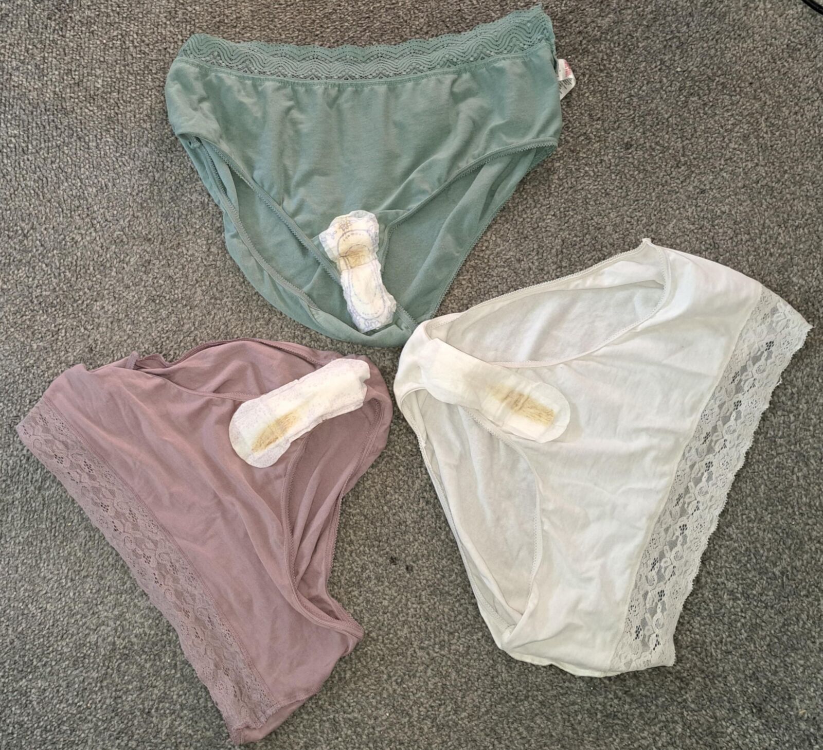 Wife's big Knickers with Panty liner