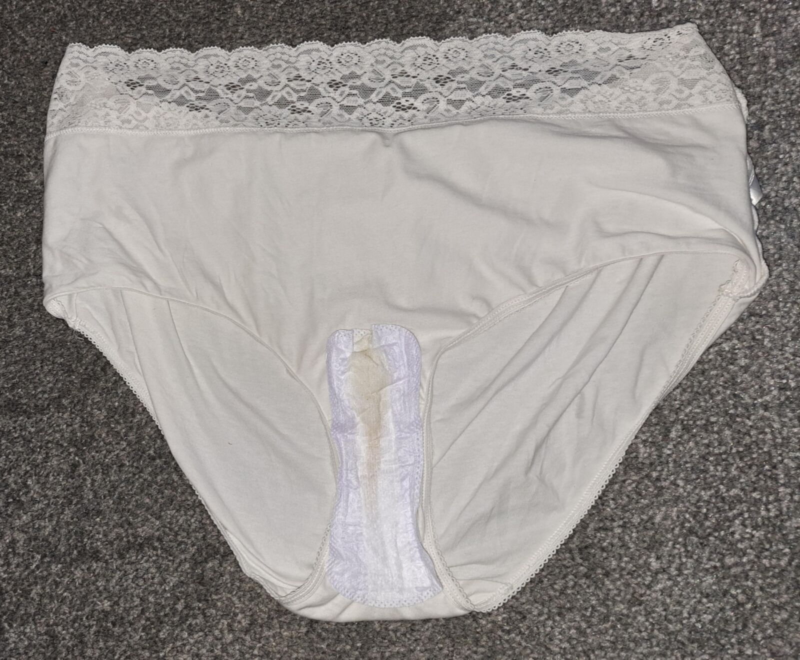 Wife's big Knickers with Panty liner