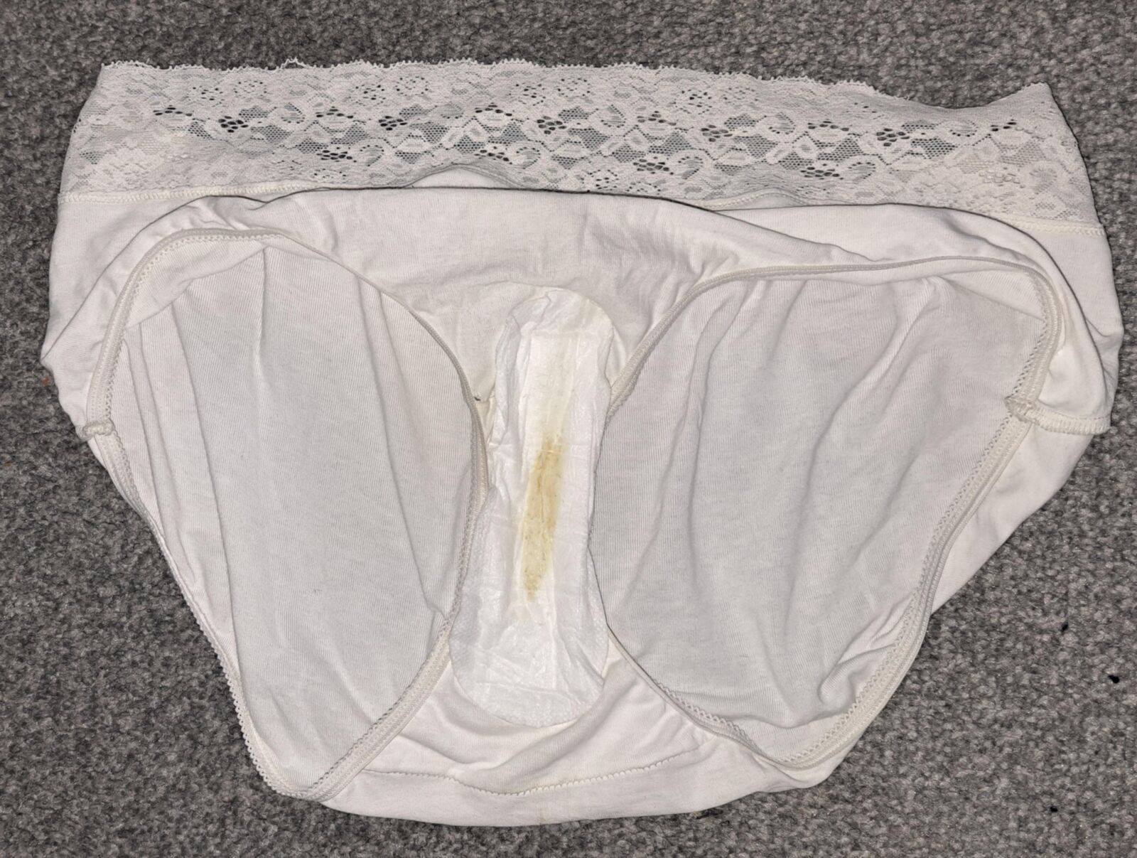 Wife's big Knickers with Panty liner