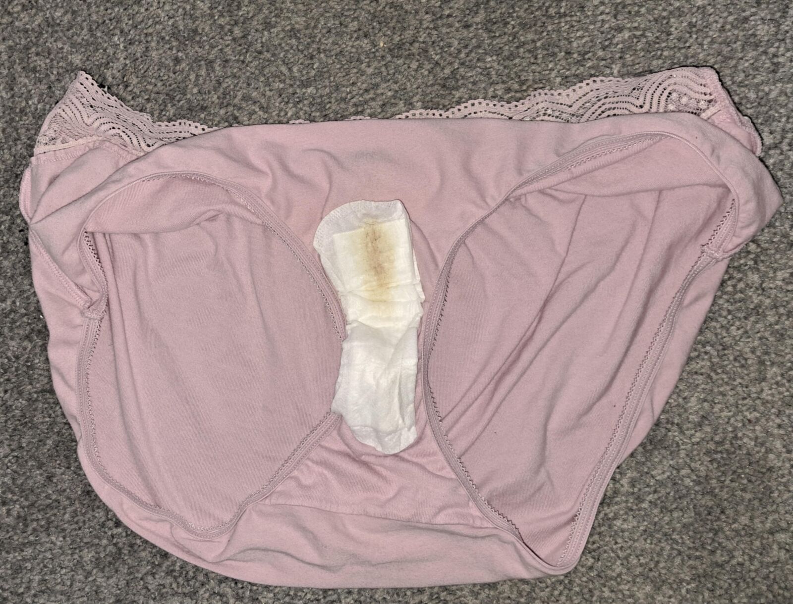 Wife's big Knickers with Panty liner