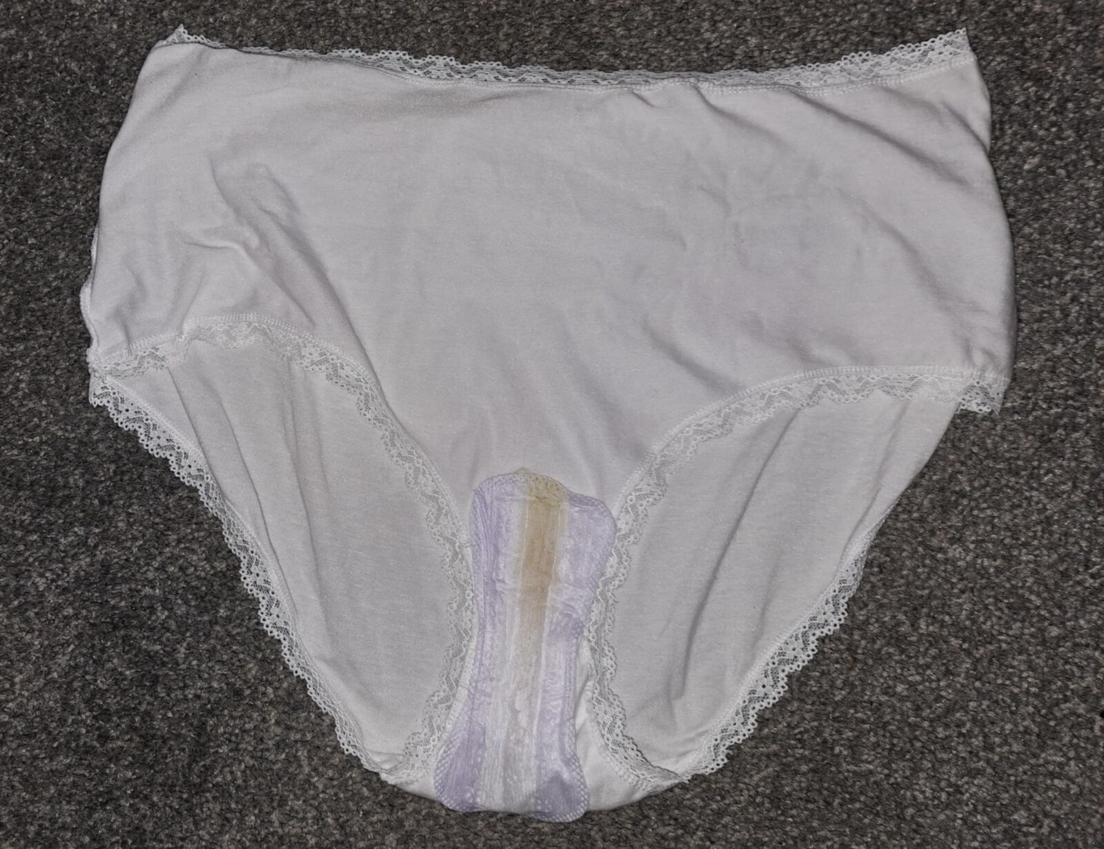 Wife's big Knickers with Panty liner