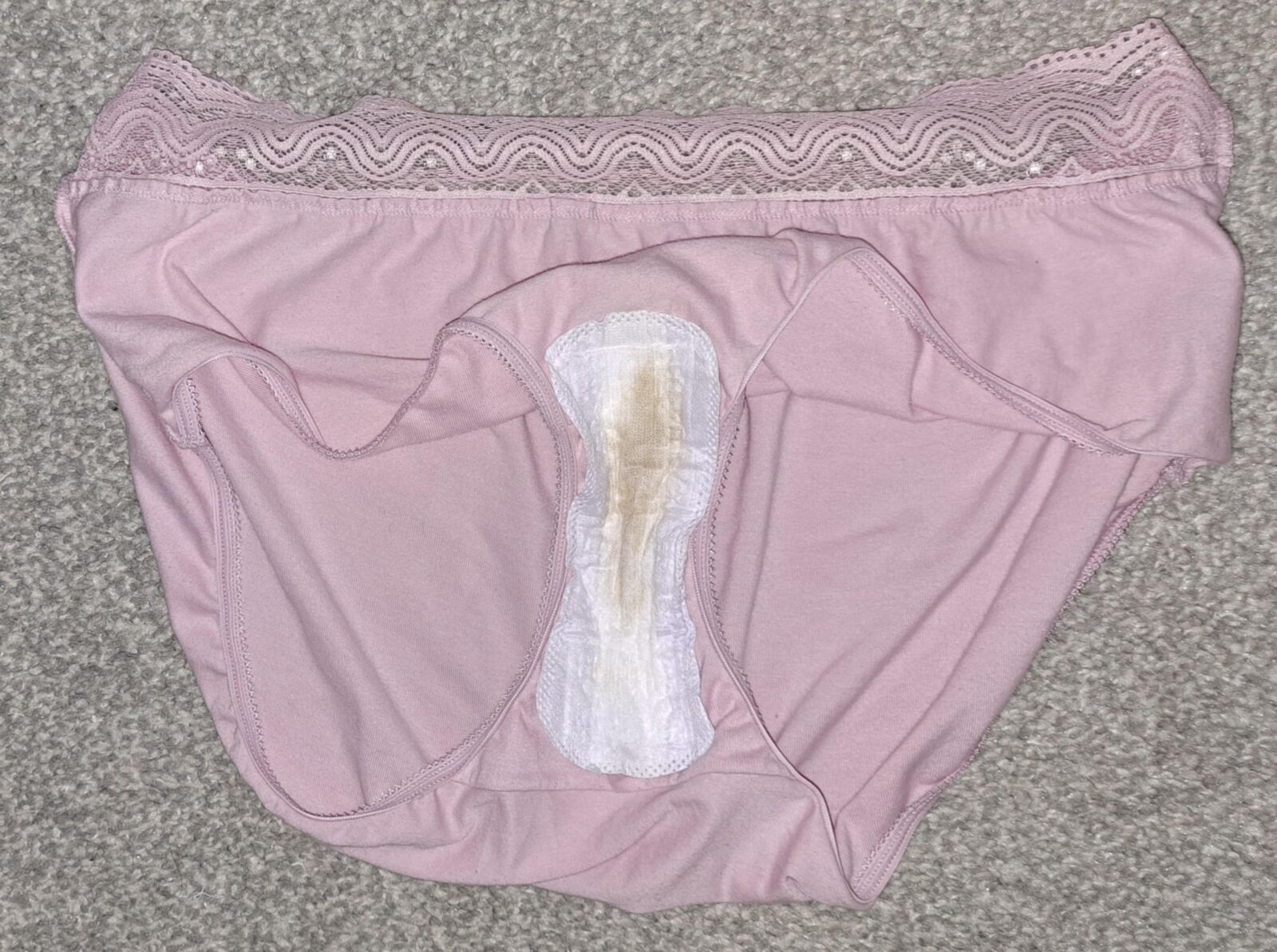 Wife's big Knickers with Panty liner