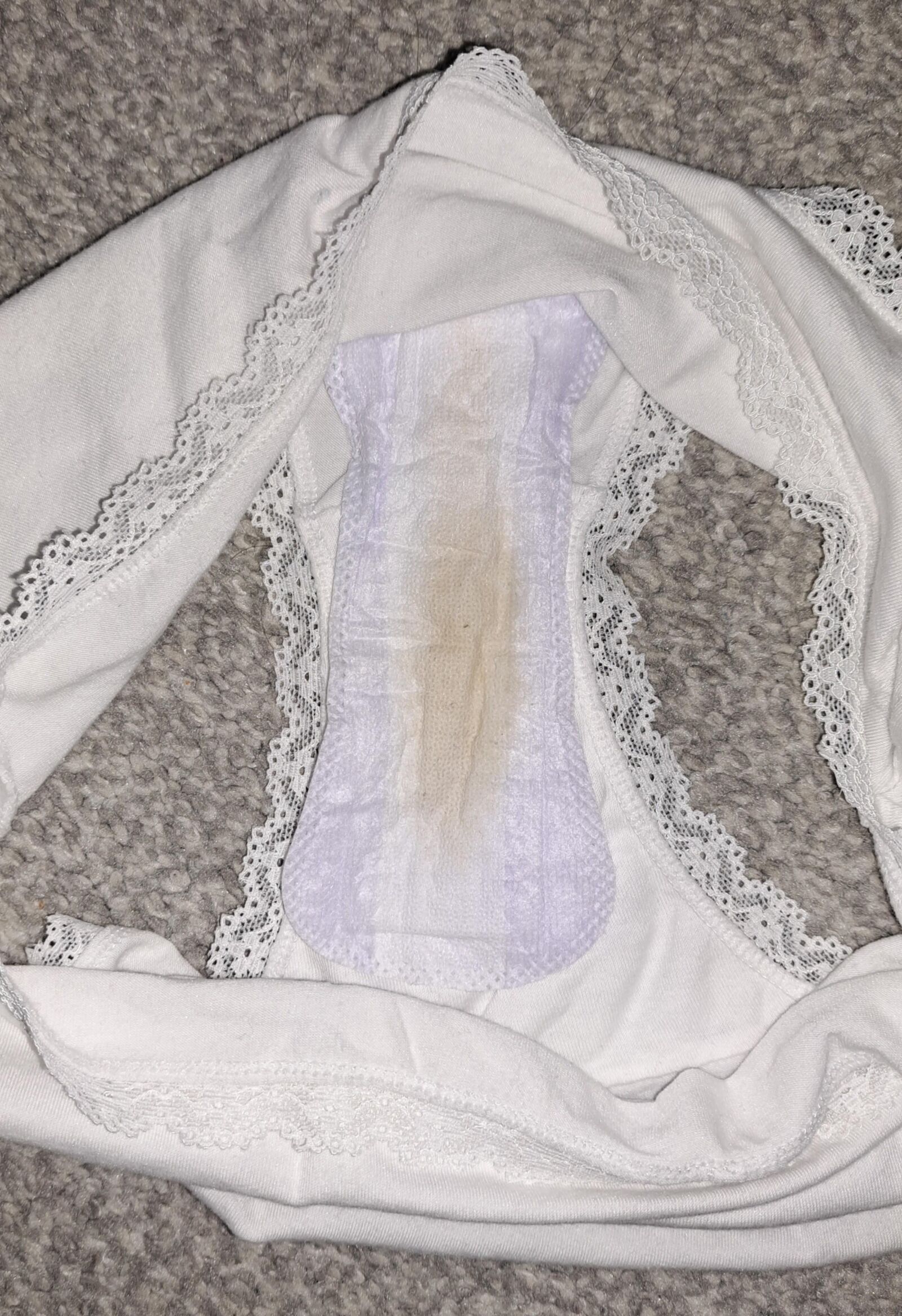 Wife's big Knickers with Panty liner