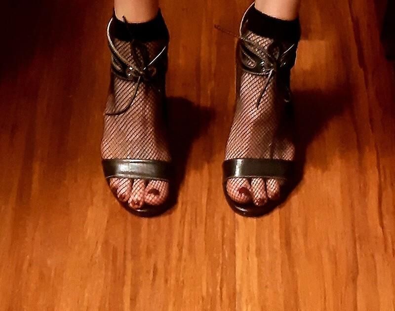 Feet with shoes for fap 