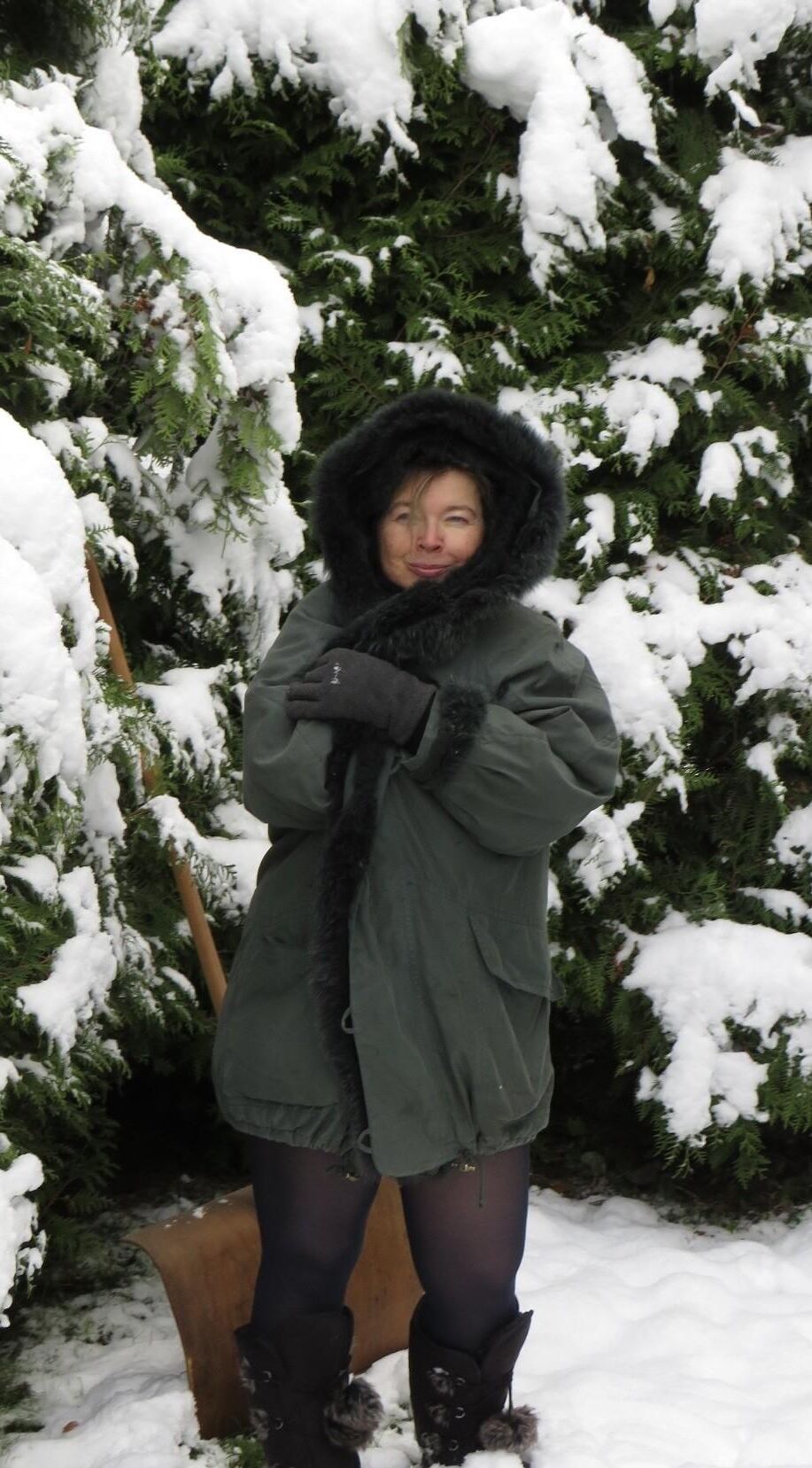 Strumpfhosen im Schnee