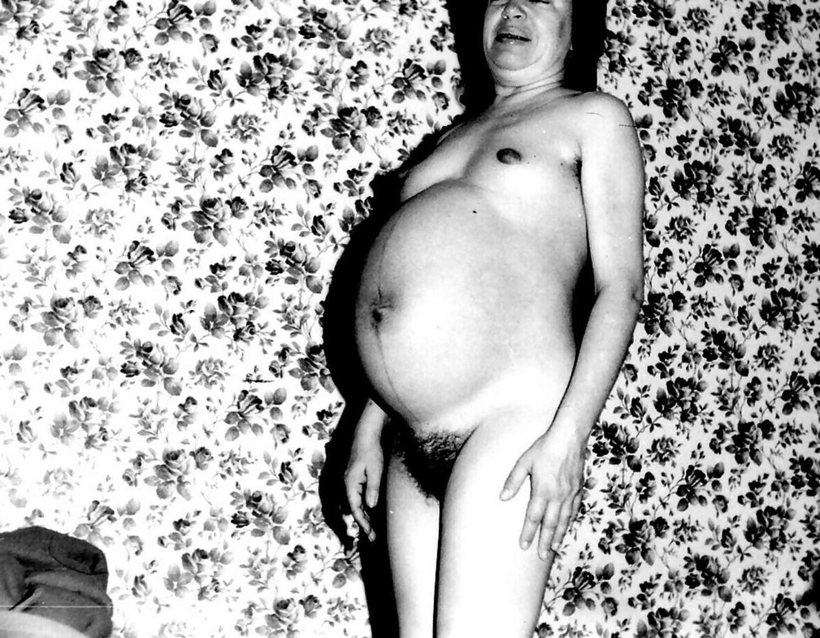 Preggers noir et blanc vintage