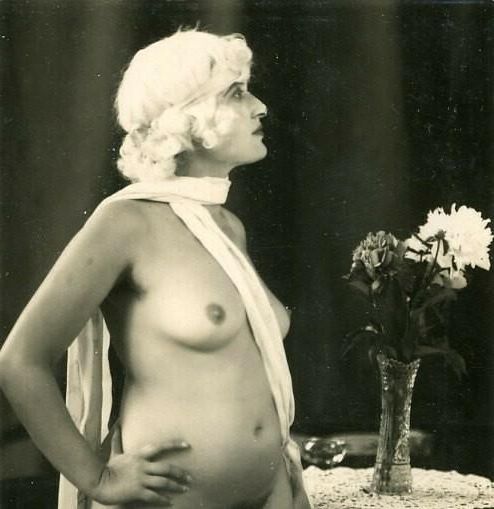 Preggers noir et blanc vintage