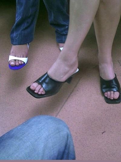 Madrid Metro Candid Feet