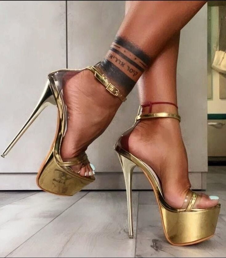 Plataformas de tacones altos