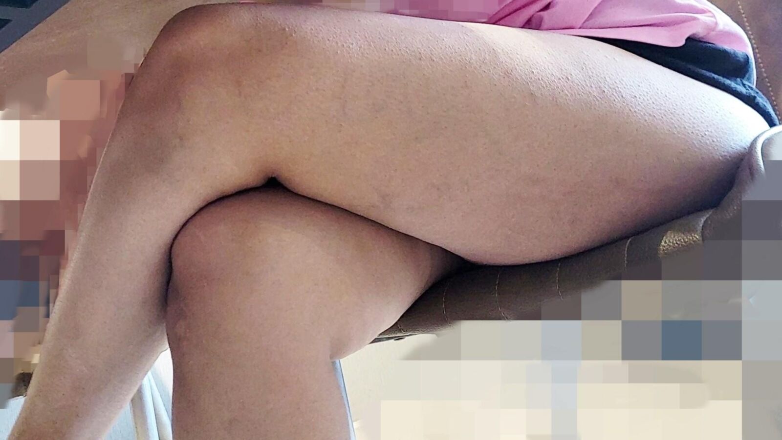 My Latino Hotwife showing off her thick thighs and yummy feet