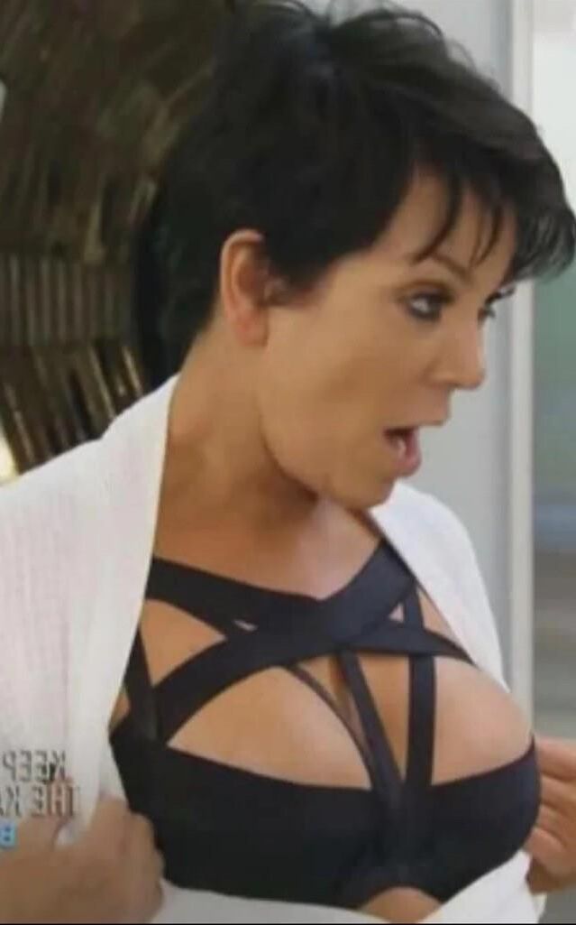 Grandes seios grandes Gilf Kris Jenner, Kardashian Milf Mother