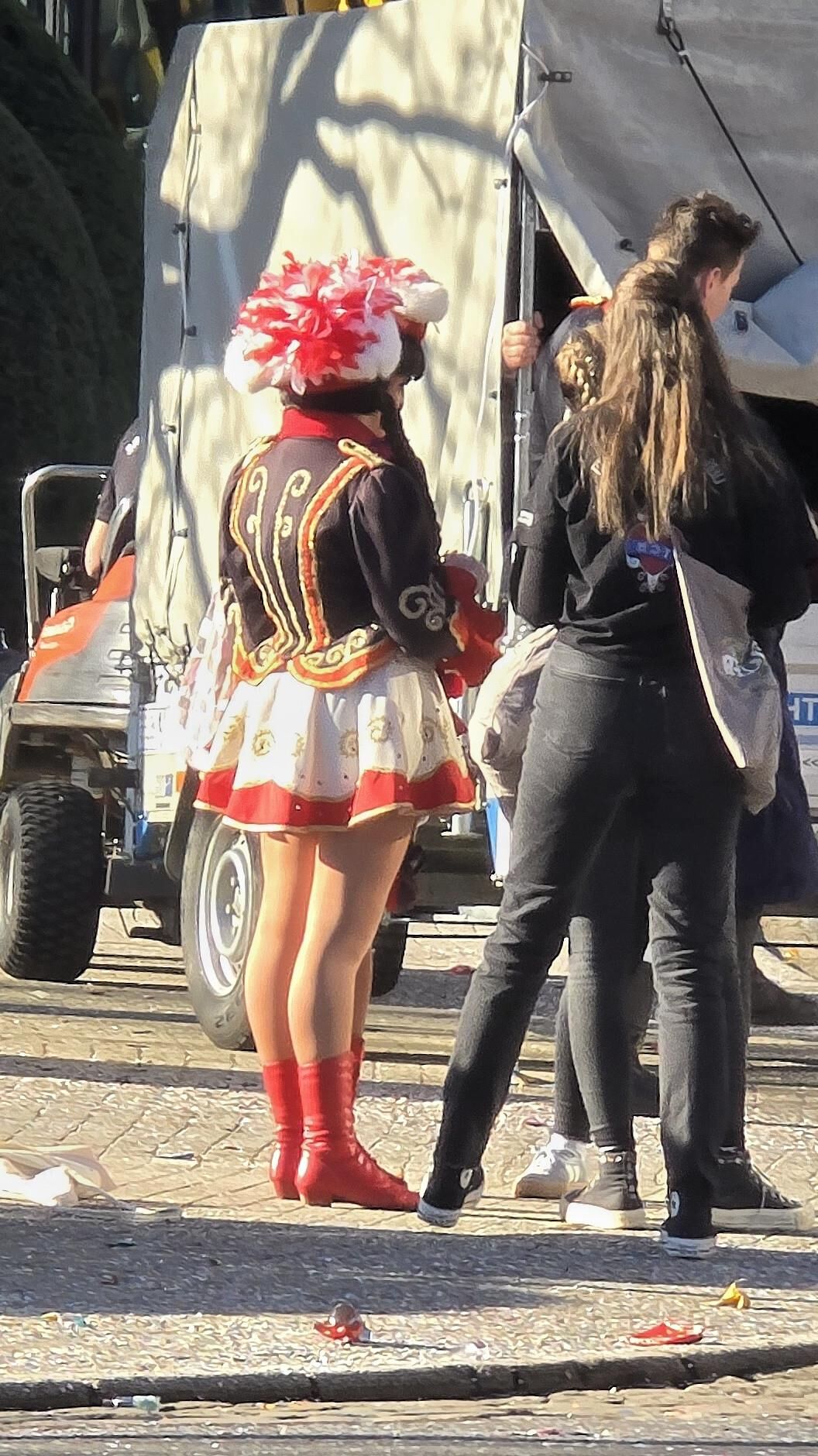 Dançarinos de candides de meia -calça de nylon Karneval Gardetanz